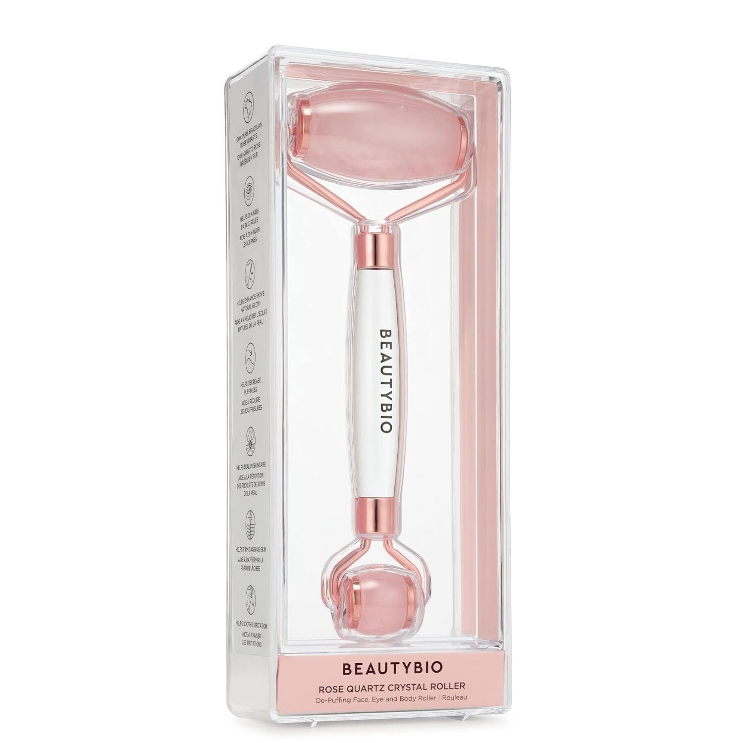 Luxury Quartz Roller for Skincare - Enhances Radiance & Reduces Puffiness