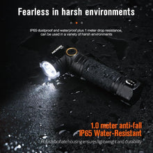 Load image into Gallery viewer, IP65 Waterproof 1800 Lumen Tactical Flashlight with Type-C Rechargeable Battery