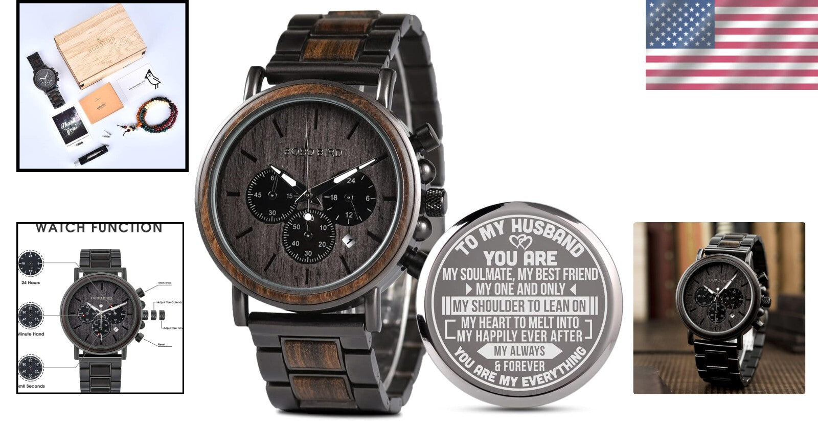 Elegant Engraved Watch for Men - Perfect Gift for Birthdays or Special Occasions