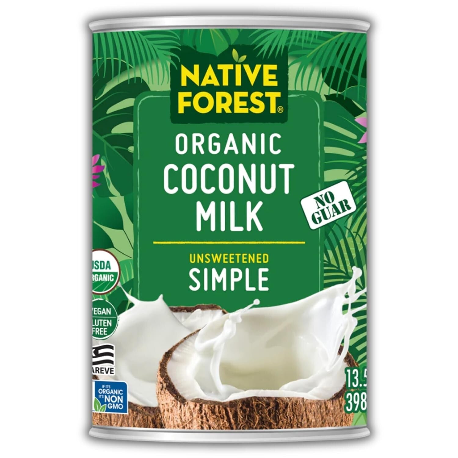 Organic Unsweetened Coconut Milk – Rich, Creamy & Non-GMO - 13.5 Fl Oz (Pack ...