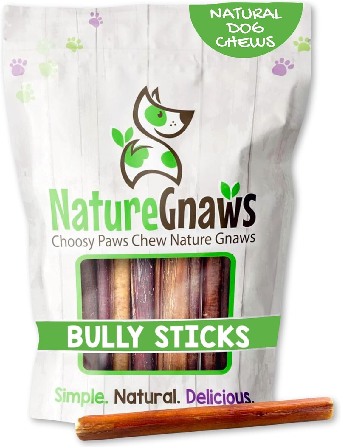Savory Small Bully Sticks 5-6" - Natural Beef Treats for Puppies and Small Dogs