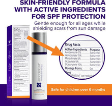 Load image into Gallery viewer, Advanced Silicone Scar Treatment with Silishield &amp; SPF 30 – 50g Fast-Drying Gel
