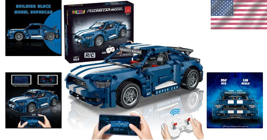 Build Your Own Remote Control Car Kit - 952 Piece STEM Project for Kids 8-12