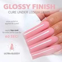 Load image into Gallery viewer, Gelly Tips Essentials Nail Set: Glossy Finish Gel, Prep &amp; Top Coat for DIY