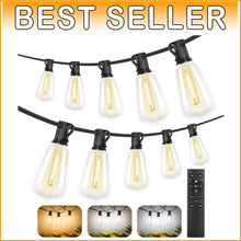 Load image into Gallery viewer, Stylish 200FT LED Edison String Lights with 3 Modes for Indoor &amp; Outdoor Use