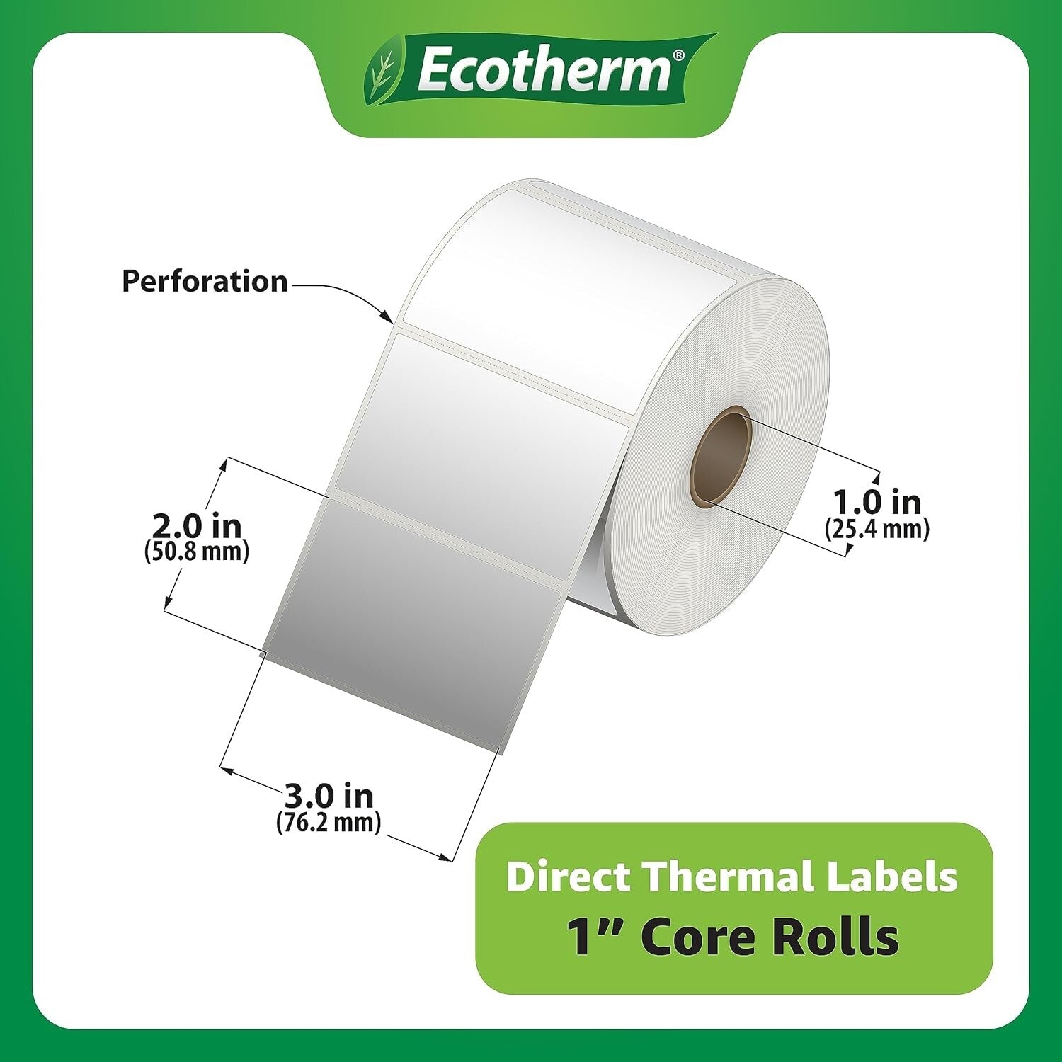 Versatile 3" x 2" Thermal Labels - 4 Rolls, Ideal for Zebra & Print Applications