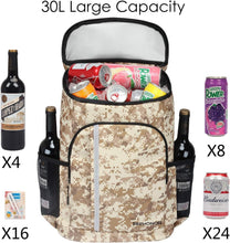 Load image into Gallery viewer, Stylish Camouflage Insulated cooler Backpack - Ideal for Hiking, Camping &amp; Beach