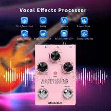 Load image into Gallery viewer, Precise Pitch Correction and Reverb Delay Vocal Effects Processor for Guitarists