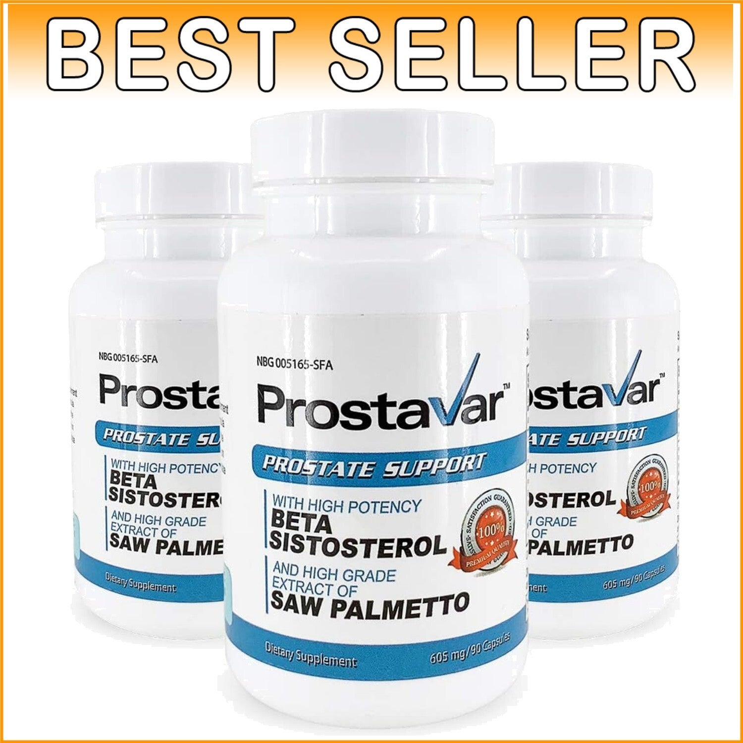 3 Bottles of Pure Saw Palmetto Capsules for Optimal Prostate Support