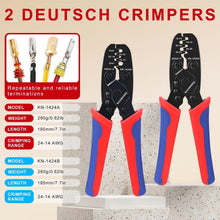 Load image into Gallery viewer, Deutsch Crimper Kit - 12PCS for DT Connectors, Weather Pack &amp; Open Barrel Tools