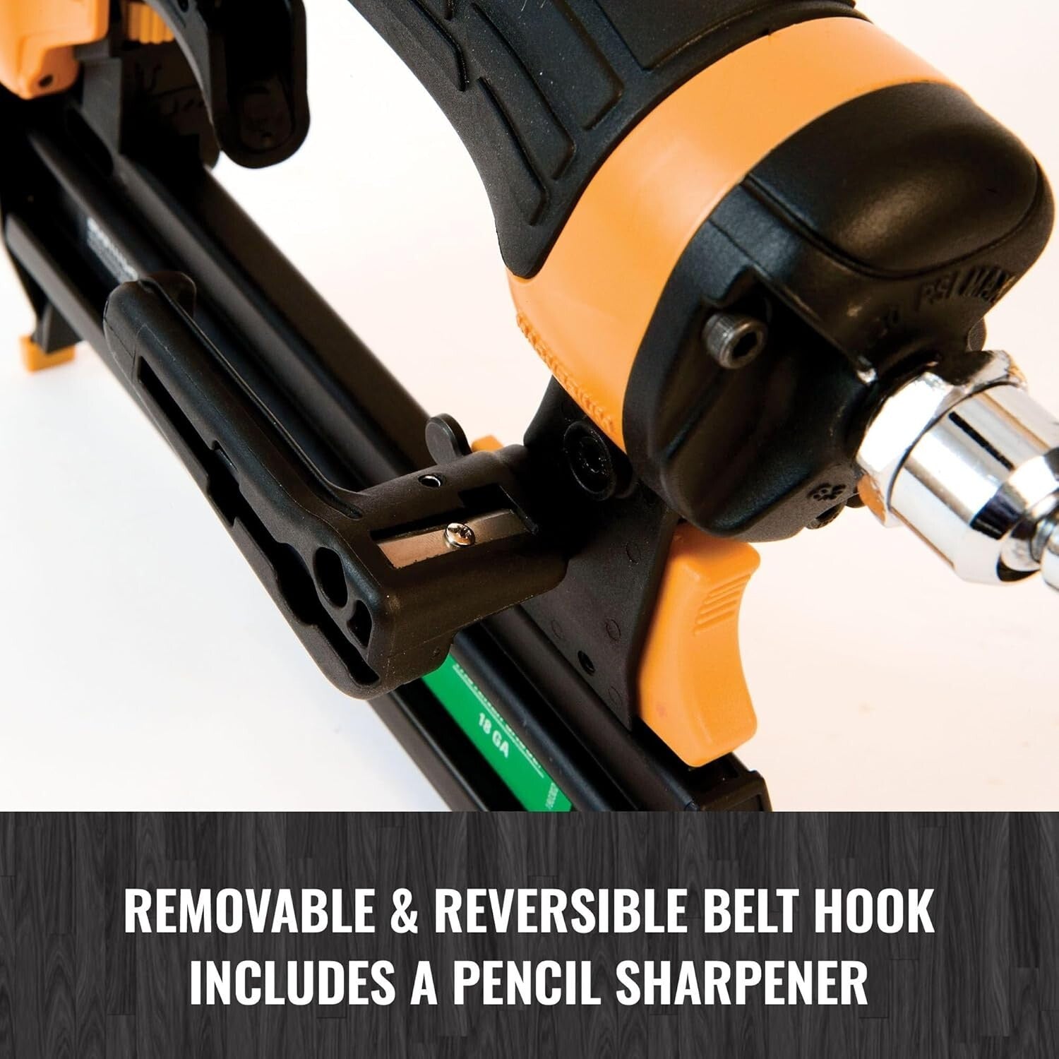 Versatile 18-Gauge Narrow Crown Stapler Kit - Oil-Free & Lightweight Design