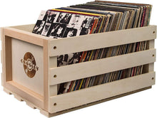 Load image into Gallery viewer, Functional and Chic Record Storage Crate for Vinyl Lovers - 75 Albums Capacity
