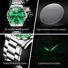 Load image into Gallery viewer, Premium Men's Watch: 30M Waterproof Big Dial with Stylish Stainless Steel Band