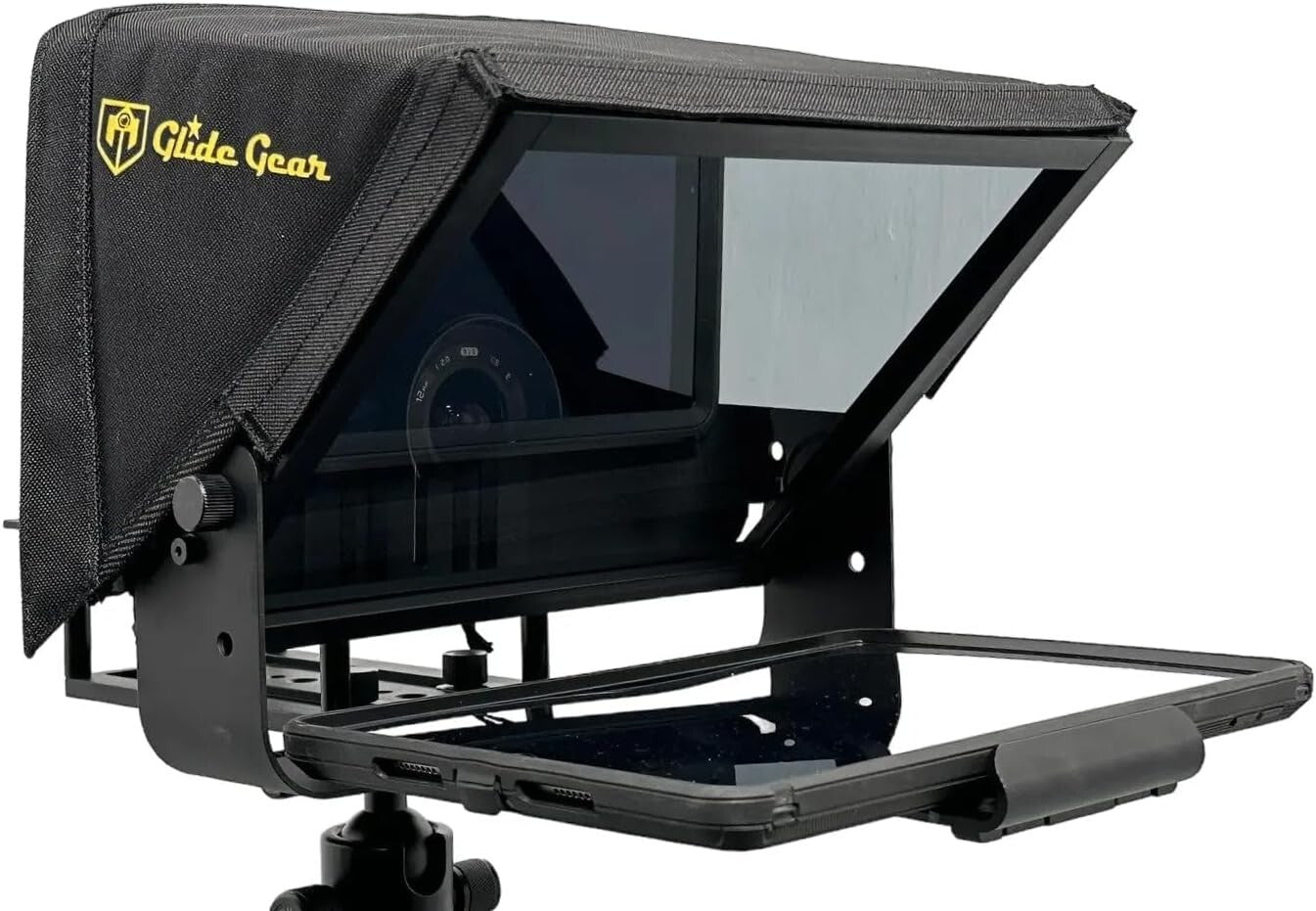 Adjustable iPad/Tablet Teleprompter with 70/30 Glass & Carry Case - No Assembly
