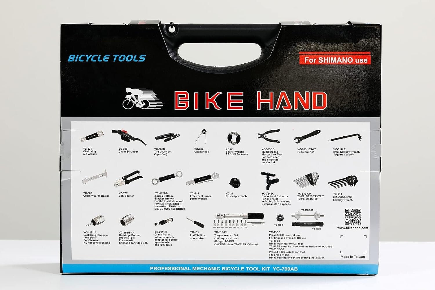 Durable Heat Treated Steel Bike Tool Kit - 23-Piece with Precision Torque Wrench