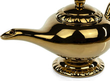 Load image into Gallery viewer, Magical 32 Oz. Genie Lamp Teapot - Disney Golden Ceramic Serving Kettle