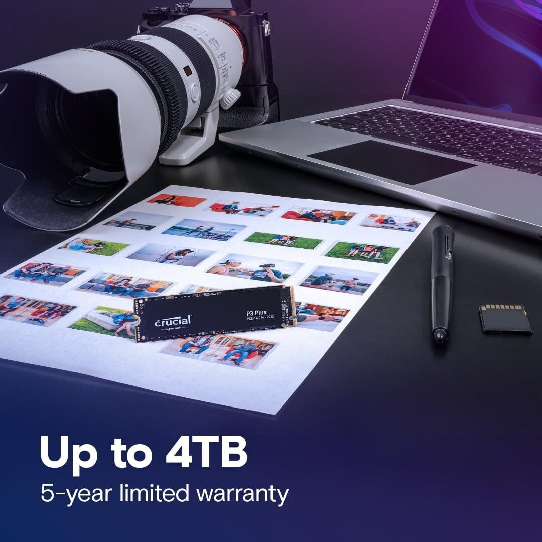 Ultra-Fast 2TB P3 Plus NVMe SSD - Ideal for Gaming and Creative Workflows