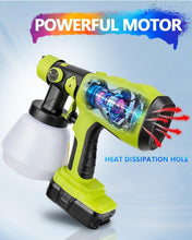 Load image into Gallery viewer, Cordless HVLP Paint Sprayer Compatible with Ryobi 18V - 4 Copper Nozzles