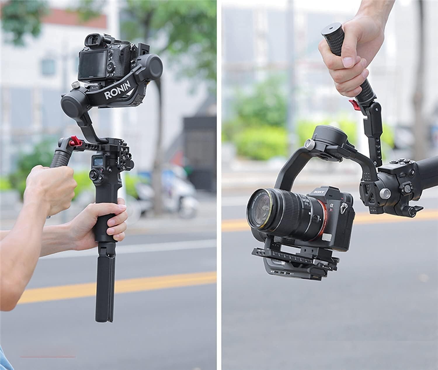 Flexibly Adaptable Gimbal Handle Mount for DJI Ronin S - Multiple Accessories