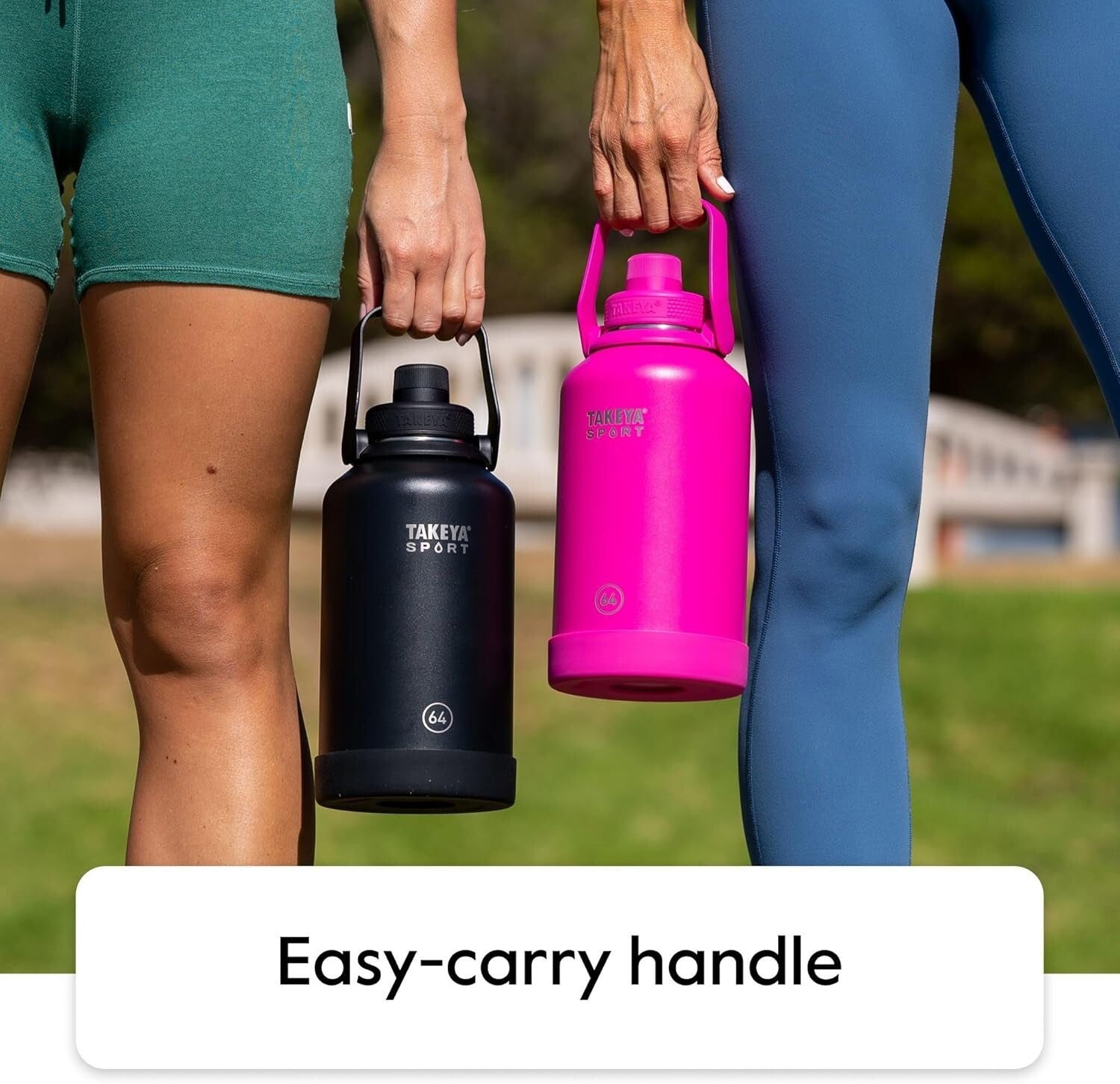 32oz Takeya Grand Slam Black Triple Wall Insulated Gym Bottle - Dishwasher Safe