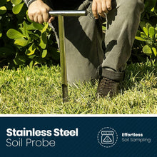 Load image into Gallery viewer, 21-Inch Stainless Steel Soil Sampler Probe with T-Style Handle for Gardeners