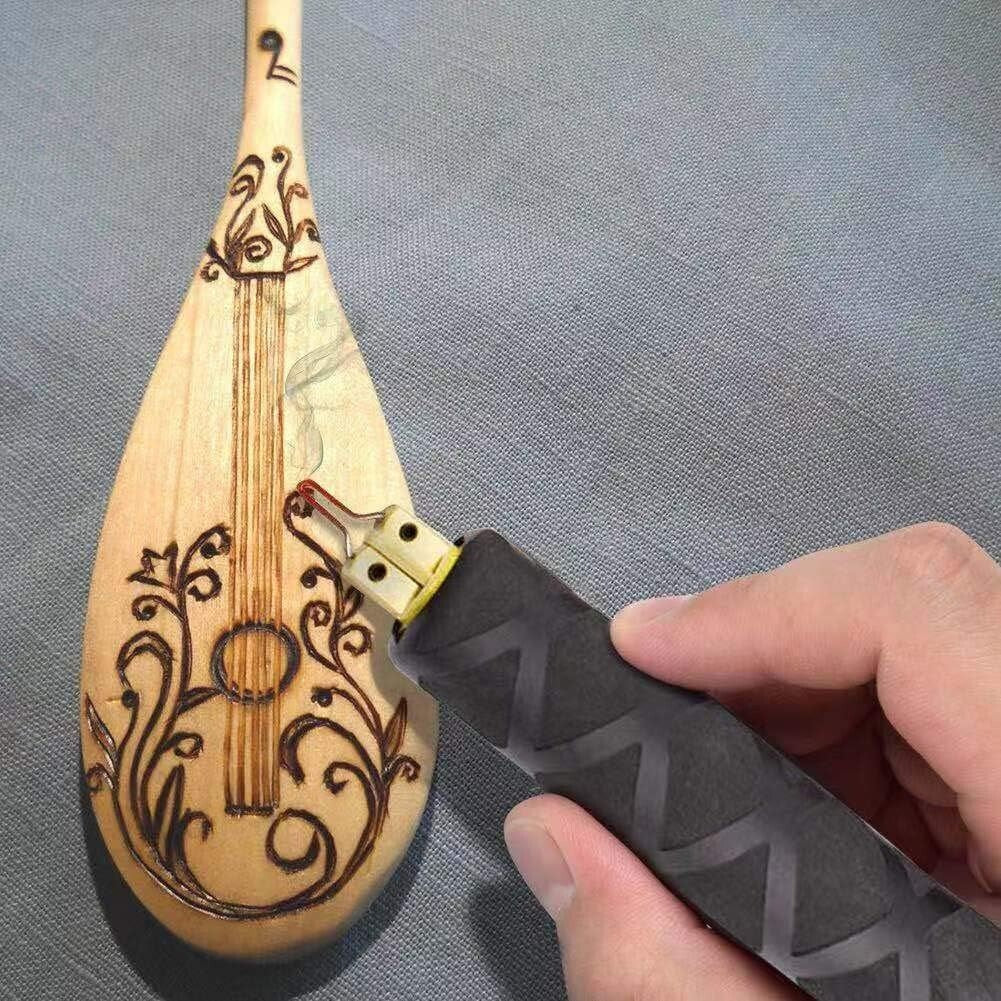 Adjustable Temperature Wood Burning Kit with Dual Pens & Accessories for Artists
