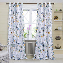 Load image into Gallery viewer, Thermal Insulated Floral Drapes - 84 Inch Grommet Curtains for Style &amp; Privacy