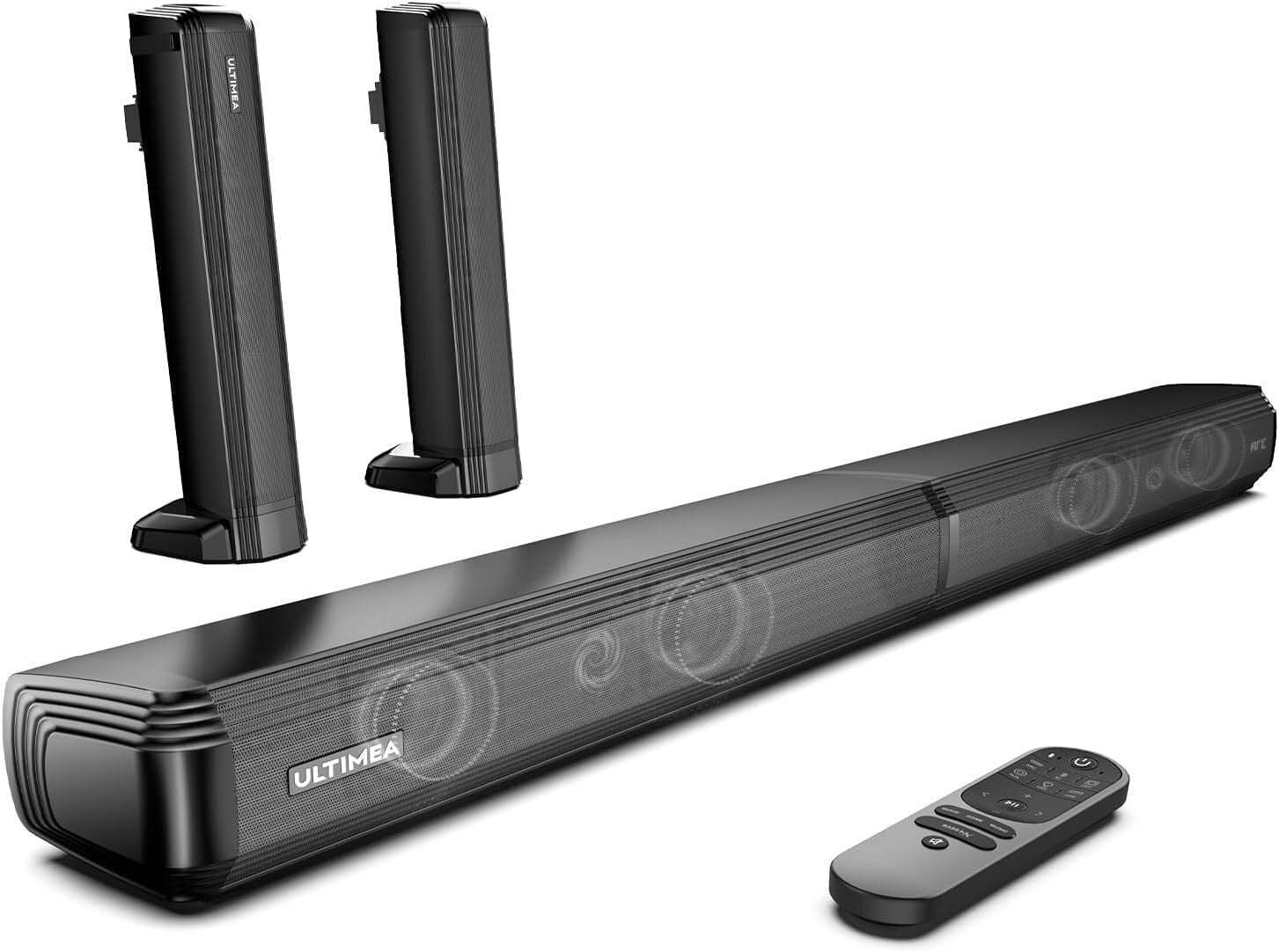 Dynamic 2.2ch Sound Bar with Detachable Design - Wall Mountable & App Control