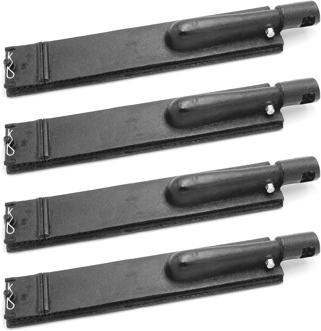 15 3/4" Cast Iron Gas Grill Burners Compatible with Major Grill Brands - 4-Pk