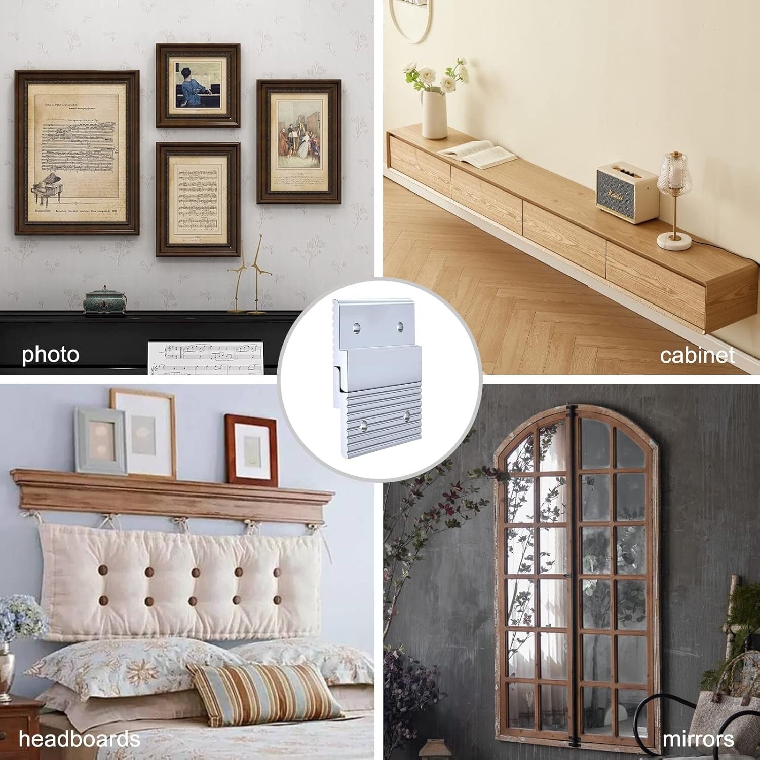 Durable 50 Pairs Aluminum Z Bar Hangers for Safe Art and Frame Display, 2 Inch