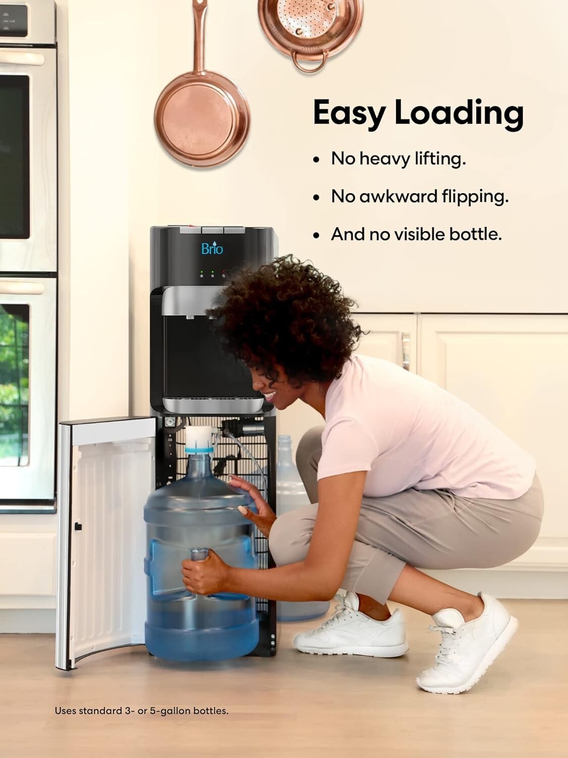 Bottom Loading Stainless Steel Water Cooler - 3 Temperatures, Child Safety Lock