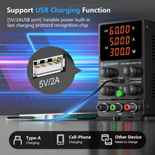 Load image into Gallery viewer, Variable 300W DC Power Supply with 4-Digit LED Display and Coarse Adjustment