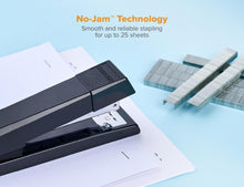 Load image into Gallery viewer, Office Stapler Pack - 12 Full-Strip No-Jam Staplers with Durable Metal Design