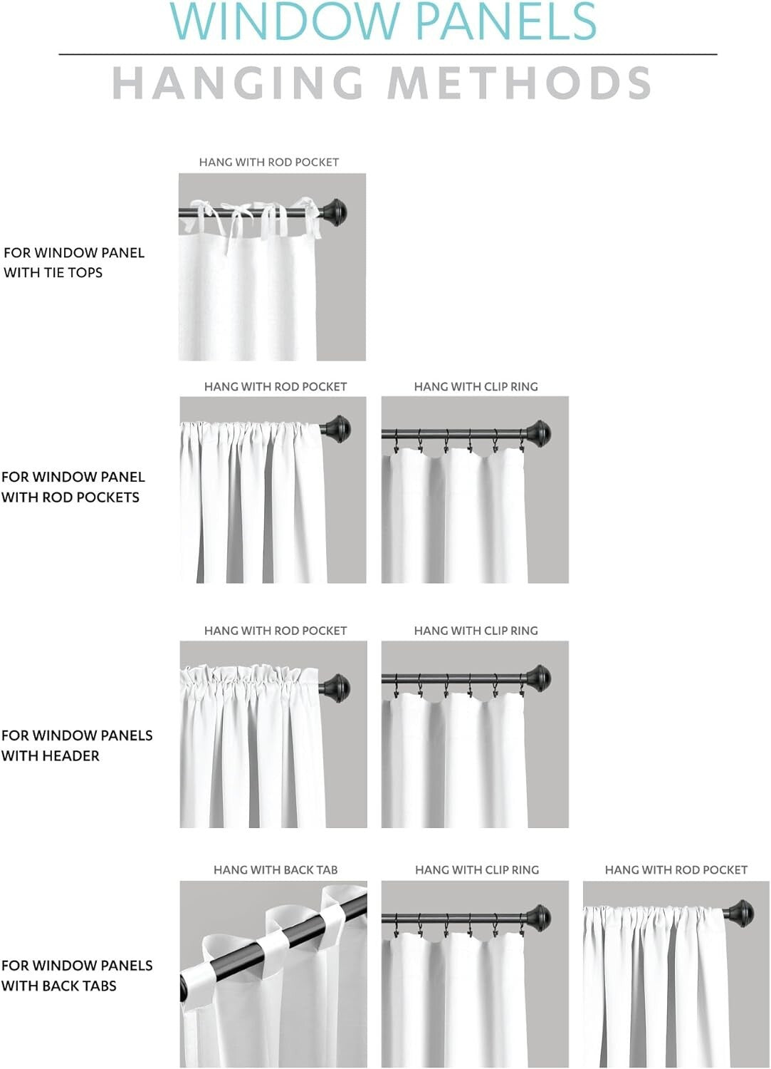 Flowy Reyna Curtain Set in Light Gray - 54" W x 84" L, Perfect for Any Room