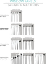 Load image into Gallery viewer, Flowy Reyna Curtain Set in Light Gray - 54" W x 84" L, Perfect for Any Room