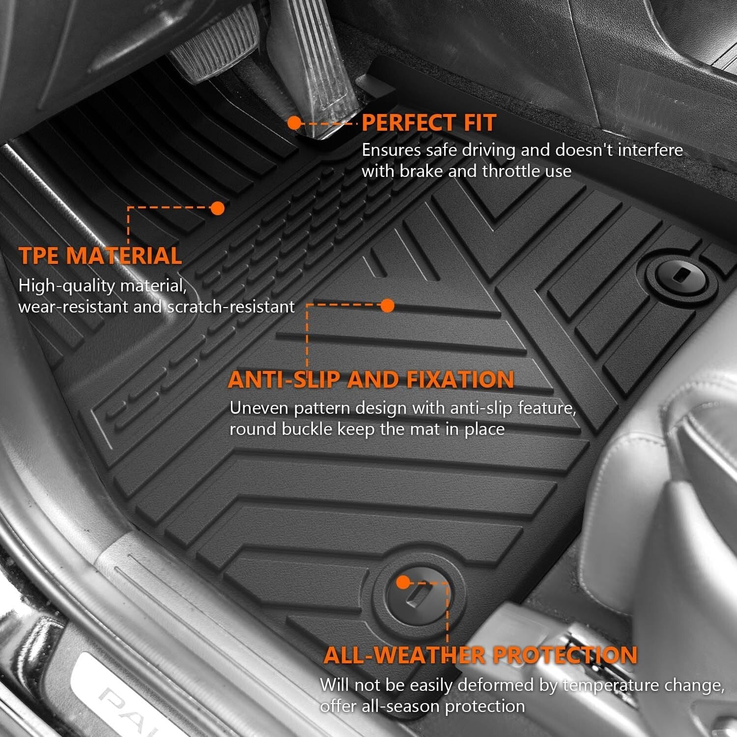 Custom TPE Cargo Mats for 2020-2025 Hyundai Palisade - Perfect Fit & Durability