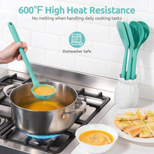 Load image into Gallery viewer, Extra Long 13.6" BPA-Free Silicone Cooking Tools Set - Dishwasher Safe 5-Piece