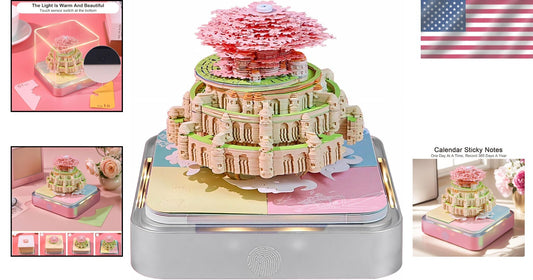 Artistic 3D Calendar 2025 – Tear-Away Note Pad with LED Lights for Inspiration