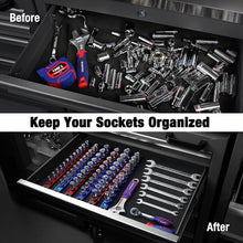 Load image into Gallery viewer, Durable 6-Piece Magnetic Socket Organizer with Easy Access Clips - 13.2 Inches