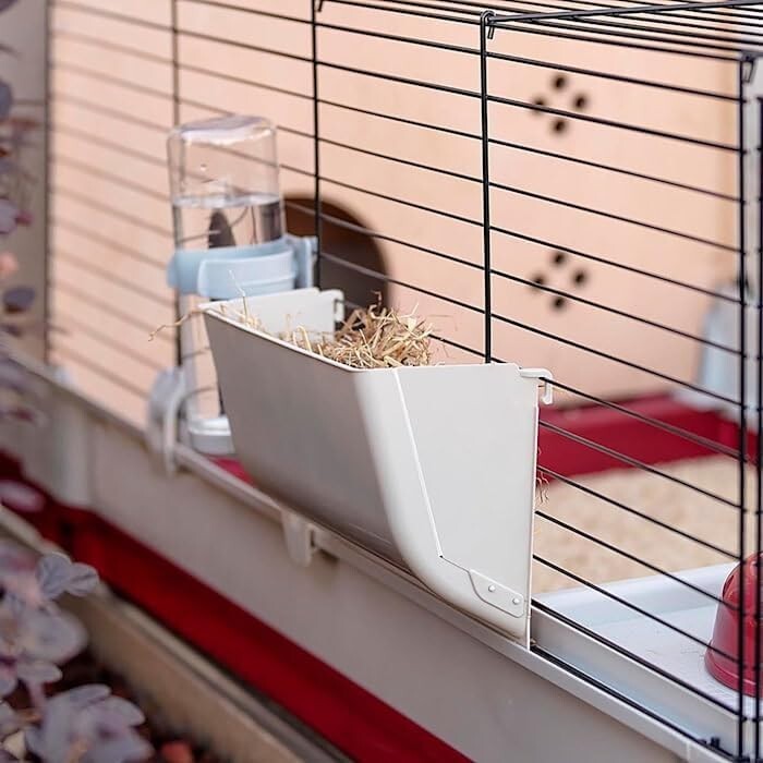 Complete Rabbit Starter Kit: 55.9' Extra-Large Cage with Hutch & Accessories