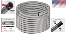 Load image into Gallery viewer, High-Pressure 20FT Silver 8AN Braided Fuel Line - Ideal for Professionals