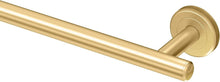 Load image into Gallery viewer, 18" Wall-Mounted Brushed Brass Towel Bar - Easy Install with Lifetime Warranty