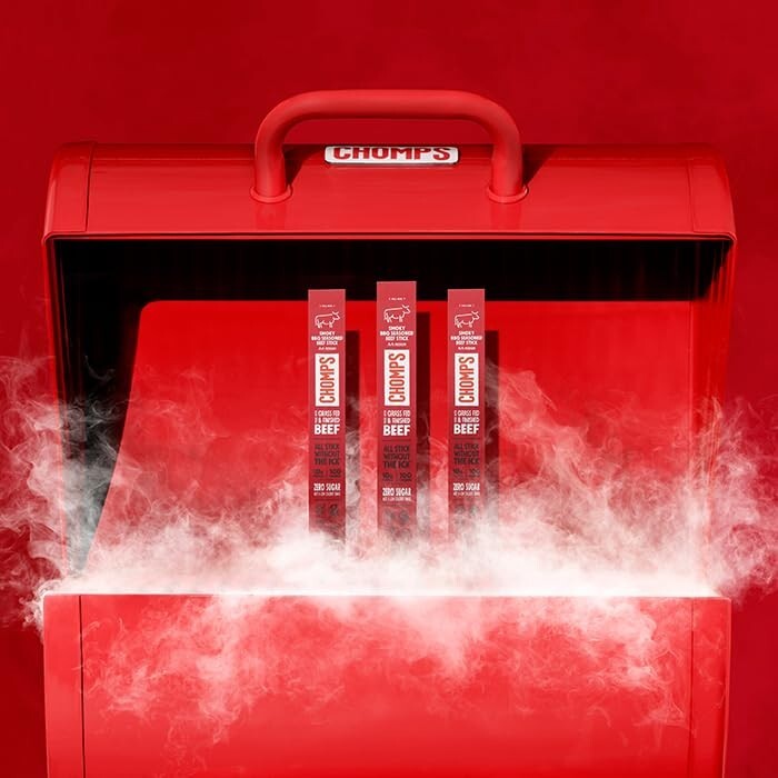 High-Protein Grass-Fed Beef Jerky Snack Sticks - Bold Smoky BBQ Flavor, 24-Pack