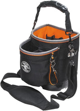 Load image into Gallery viewer, Durable Tool Bag with 14 Pockets and Comfort Shoulder Strap - Black &amp; Orange