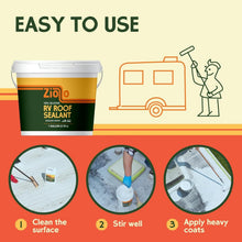 Load image into Gallery viewer, Premium 100% Silicone RV Roof Sealant - Easy Waterproof Repair in White 1 Gallon
