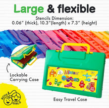 Load image into Gallery viewer, Portable Drawing Kit with Stencils: Ideal Arts &amp; Crafts for Children Ages 4-8