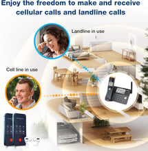 Load image into Gallery viewer, Ultimate Long Range 5-Handset DECT Phone with Bluetooth, 22 Min Answering System