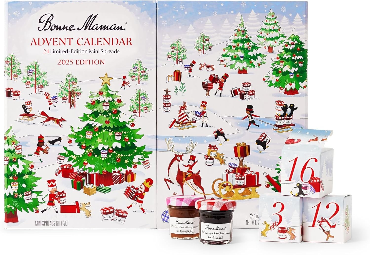 Beautifully Illustrated 2025 Advent Calendar - 24 Seasonal Flavor Surprises