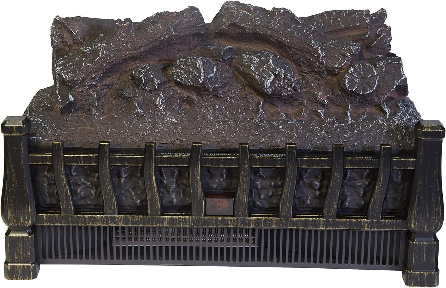 Versatile Electric Log Heater with Overheat Protection - Ideal for Living Rooms