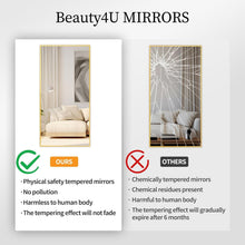 Load image into Gallery viewer, Stylish 59" x 16" Full-Length Gold Mirror - Ideal for Bedrooms and Living Rooms